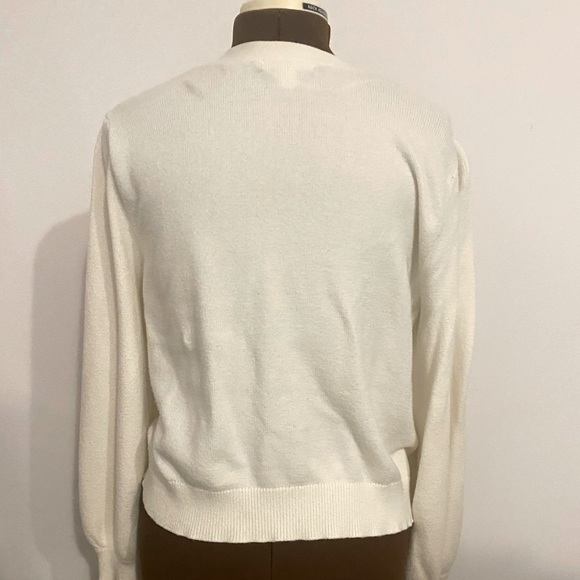 🤍JOE FRESH 🤍Cream Oversized sleeve cardigan and n XL with jewel buttons. - Picture 4 of 12